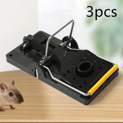Durable reusable rodent traps with strong springs and smooth, easy-to-clean surface for effective household pest control