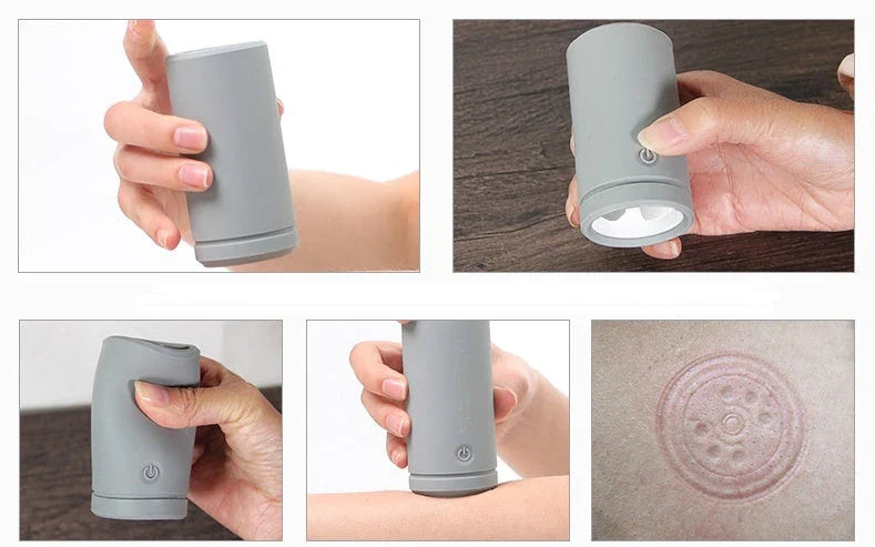 Premium silicone cupping therapy massager with EMS, pulse, and vibrating functions for full-body relief and relaxation