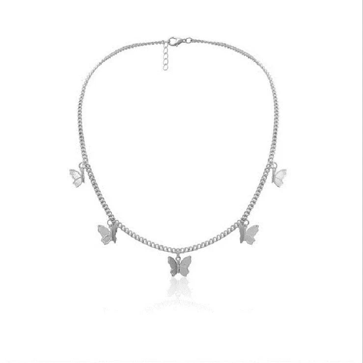 Fashion OL All-match Insect Style Pendant Necklace in gold and silver finishes with adjustable chain