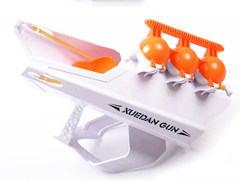 Robust snowball launcher with various colour options for outdoor winter fun and snow activities