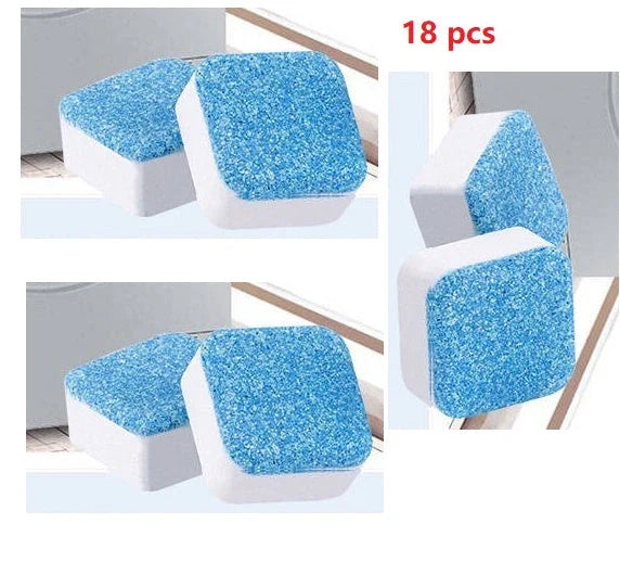 Washing machine cleaner tablets for deep cleaning and odour removal