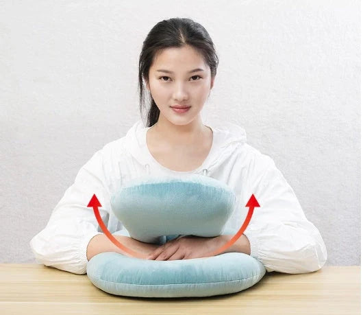 Plush U-Shaped Neck Pillow with Adjustable Support for Neck and Shoulder Comfort