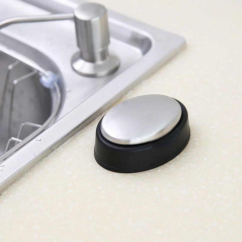 Oval stainless steel odour removal soap for modern kitchens