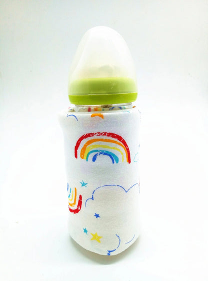 USB-powered baby bottle warmer and insulated travel bag for keeping milk warm on the go