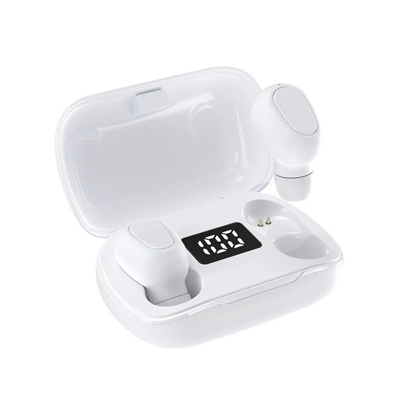 Bluetooth 5.0 wireless in-ear stereo earphones with digital charging box