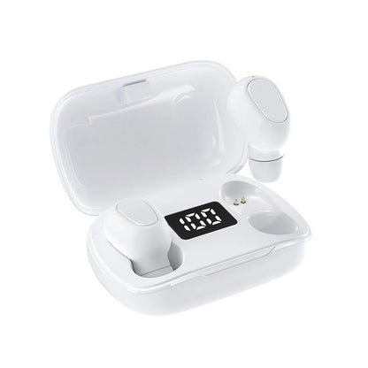 Bluetooth 5.0 wireless in-ear stereo earphones with digital charging box
