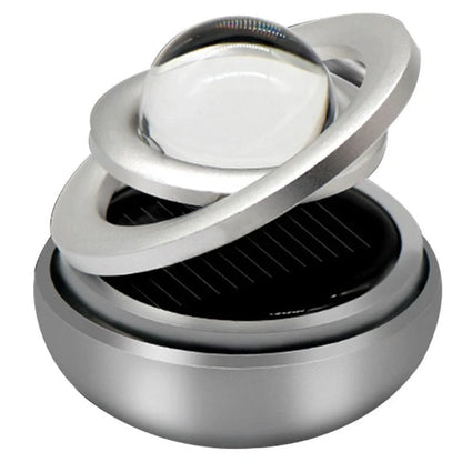 Solar Interstellar Double-ring Rotating Car Aromatherapy Diffuser in various colours