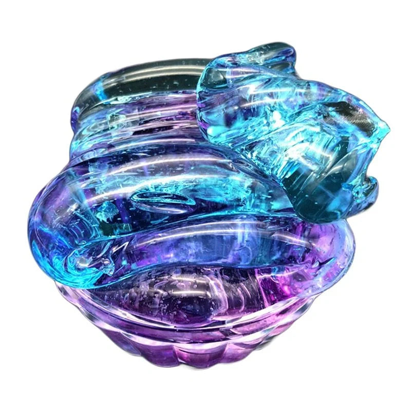 Vibrant Gradient Multicolor Crystal Slime for creative play and stress relief