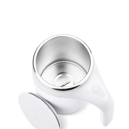 Hands-Free Magnetic Stirring Mug for Effortless Beverage Mixing at Home or Office
