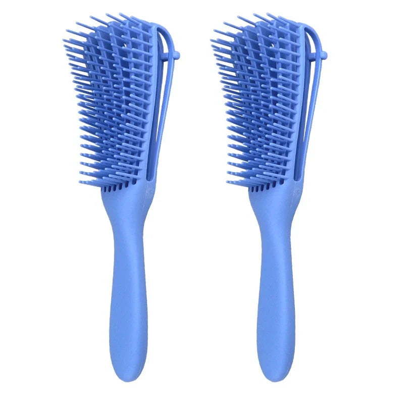 Knotted Haircut Massage Octopus Curling Comb in various colors for detangling and styling hair