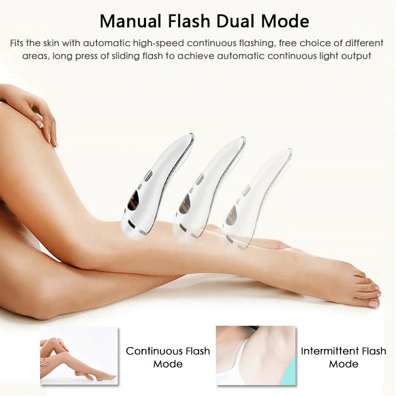 Premium laser hair removal device with adjustable intensity levels for smooth, hair-free skin