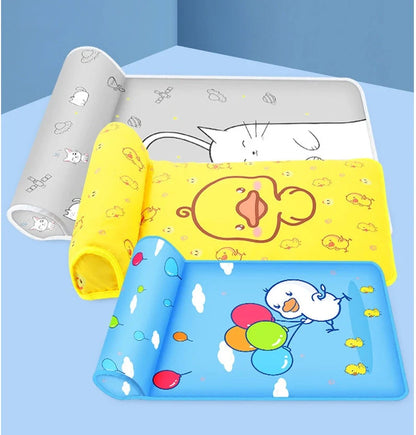 Summer cooling dog mat with pillow in various colors and sizes for pet comfort