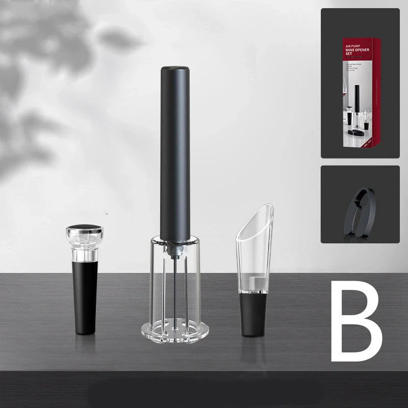 Red Wine Needle Pen-shaped Air Pressure Bottle Opener for easy cork removal