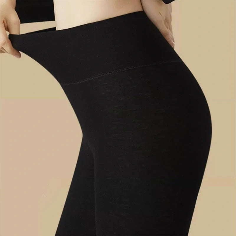 Luxury cashmere and velvet winter leggings for women in various colours