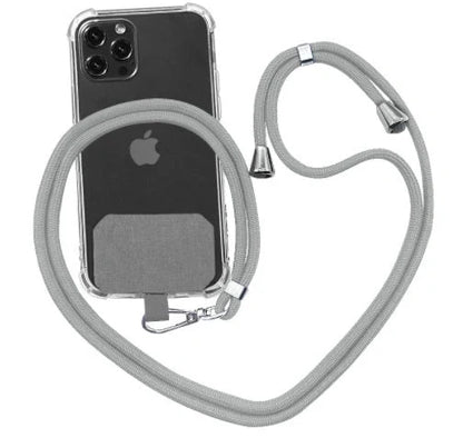 Universal crossbody phone lanyard in various colours with metal buckle