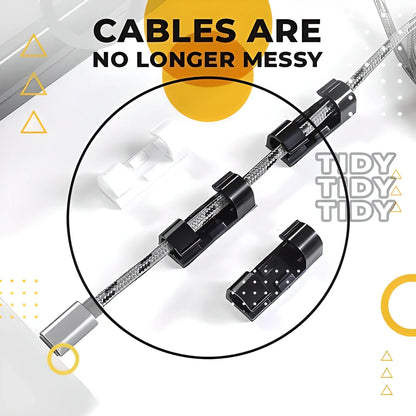Self-Adhesive Wire Organizer Clips in various sizes and colours