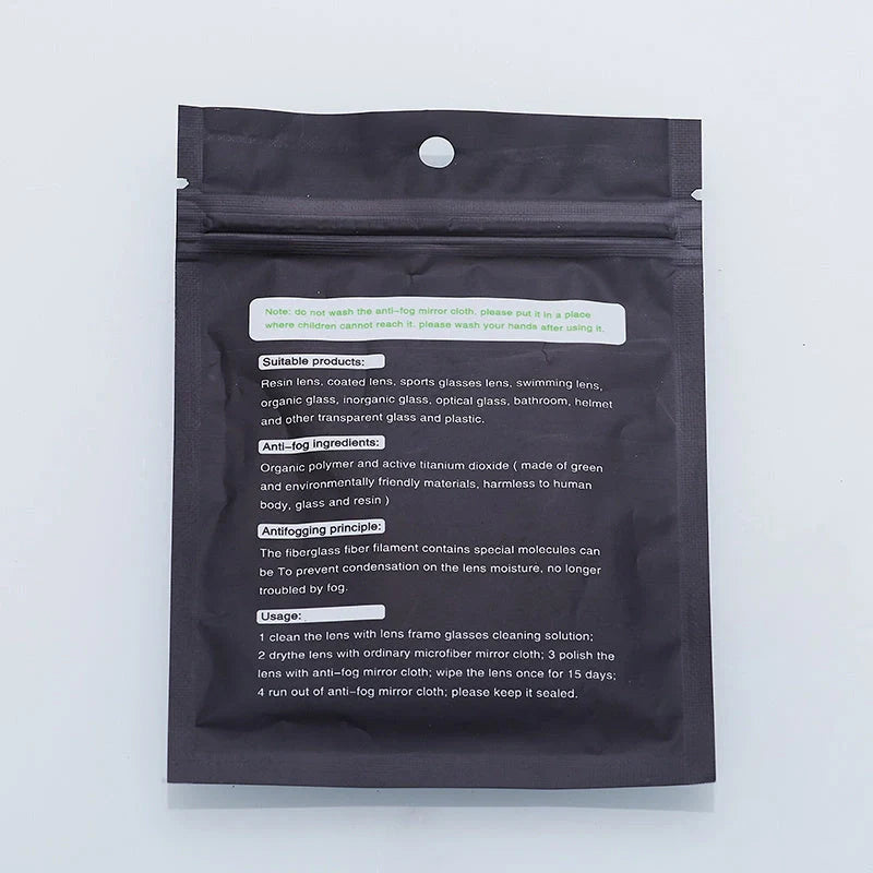 Premium anti-fog glasses cleaning cloth for crystal clear vision