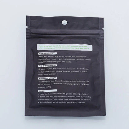Premium anti-fog glasses cleaning cloth for crystal clear vision
