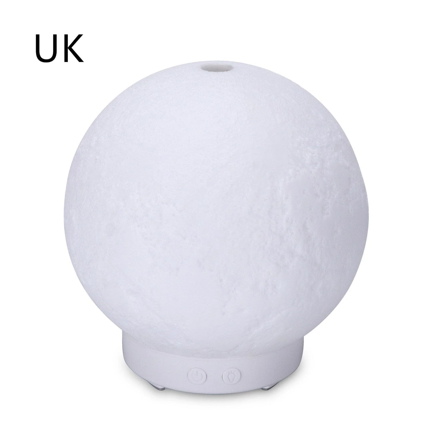 Soothing ultrasonic humidifier and aroma diffuser with wood grain and neutral color options