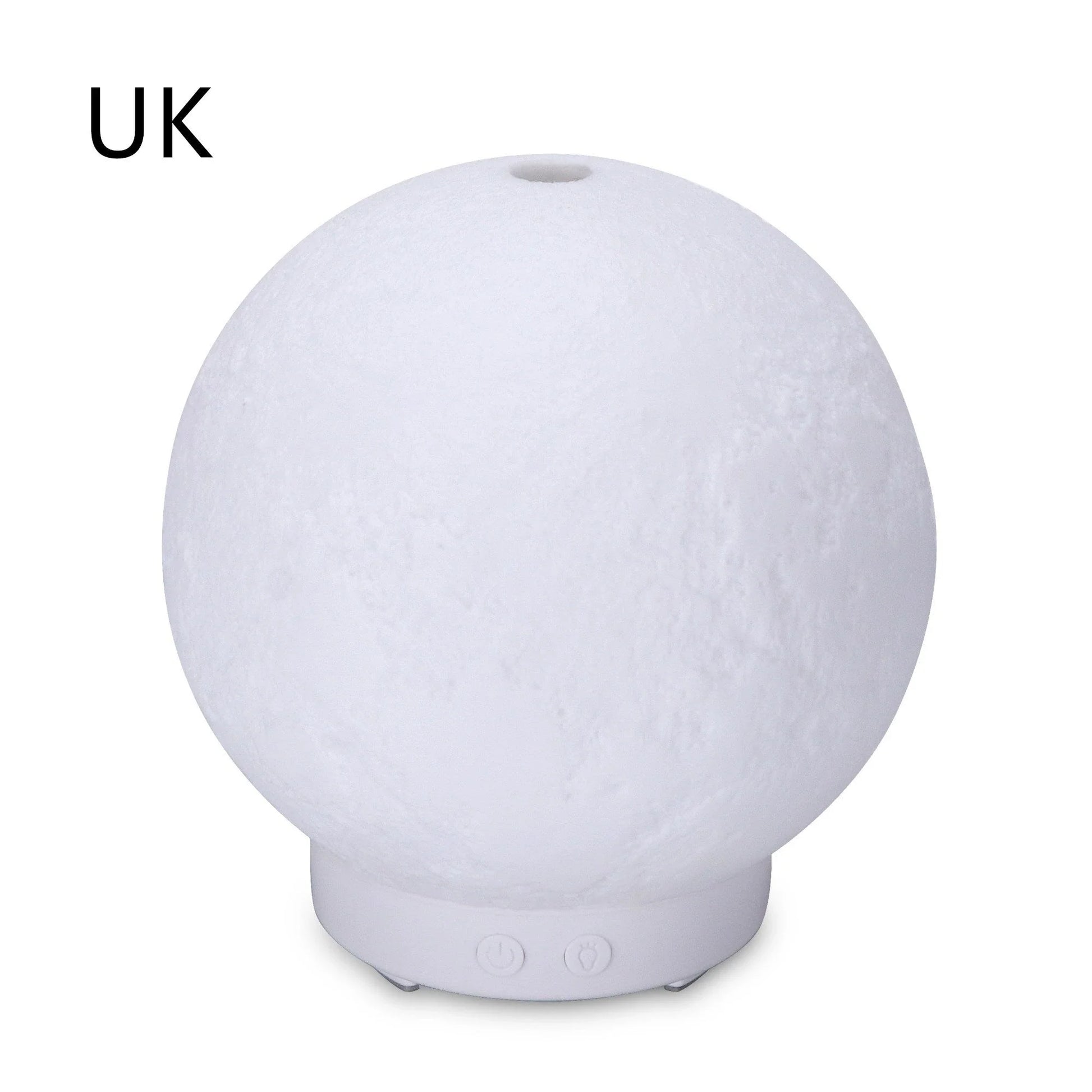 Soothing ultrasonic humidifier and aroma diffuser with wood grain and neutral color options