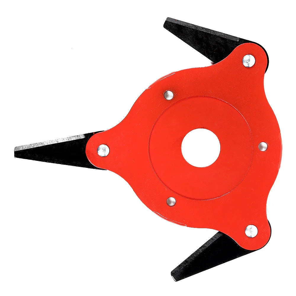 Premium manganese steel mowing blade with flexible design for consistent, high-quality lawn cutting performance