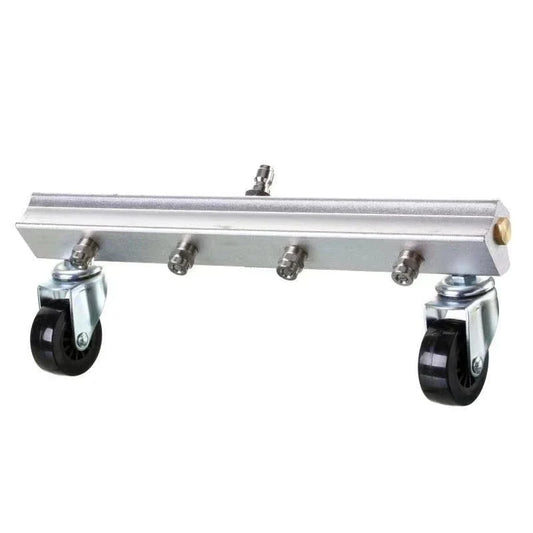 Versatile car chassis cleaning brush with copper-stainless steel alloy and rubber construction, designed for efficient undercarriage cleaning
