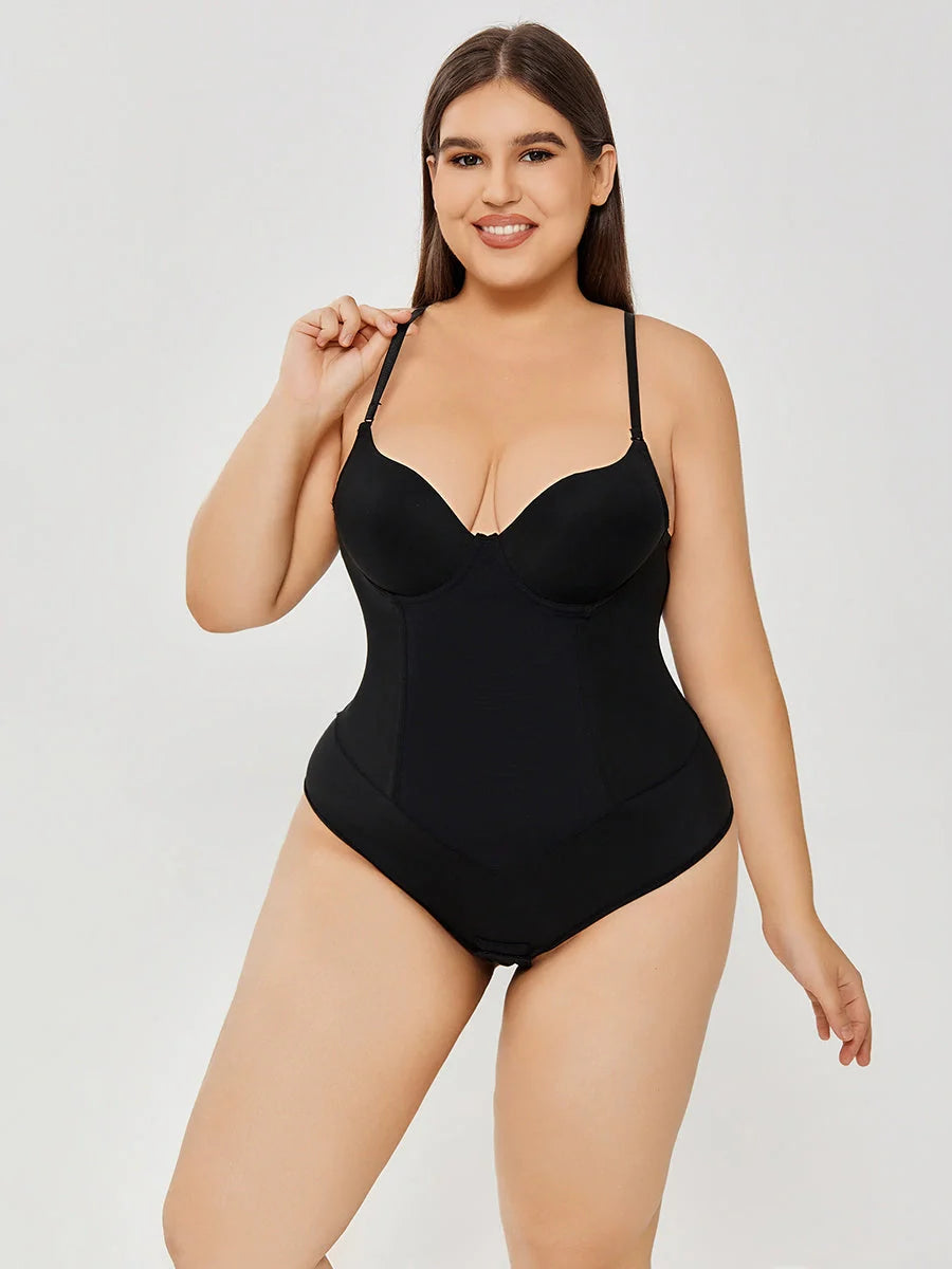 A fashionable women's jumpsuit in black and apricot colors, designed with a sleek and sophisticated silhouette for elegant occasions.