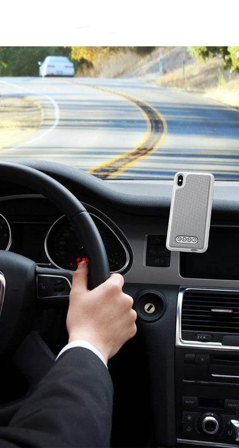 3 in 1 Bluetooth Speaker Phone Case for Apple iPhones with emergency charging