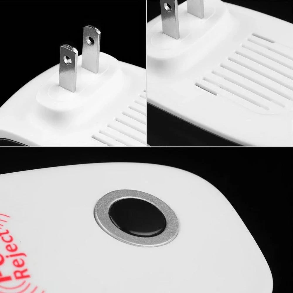 Ultrasonic pest repeller device that effectively repels mosquitoes, insects, and mice using high-frequency sound waves