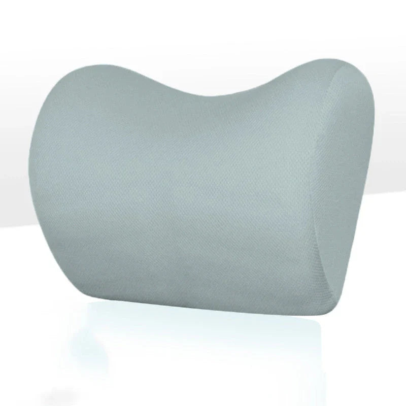 Cozy car headrest pillow made of memory foam with breathable fabric for comfortable, supported driving