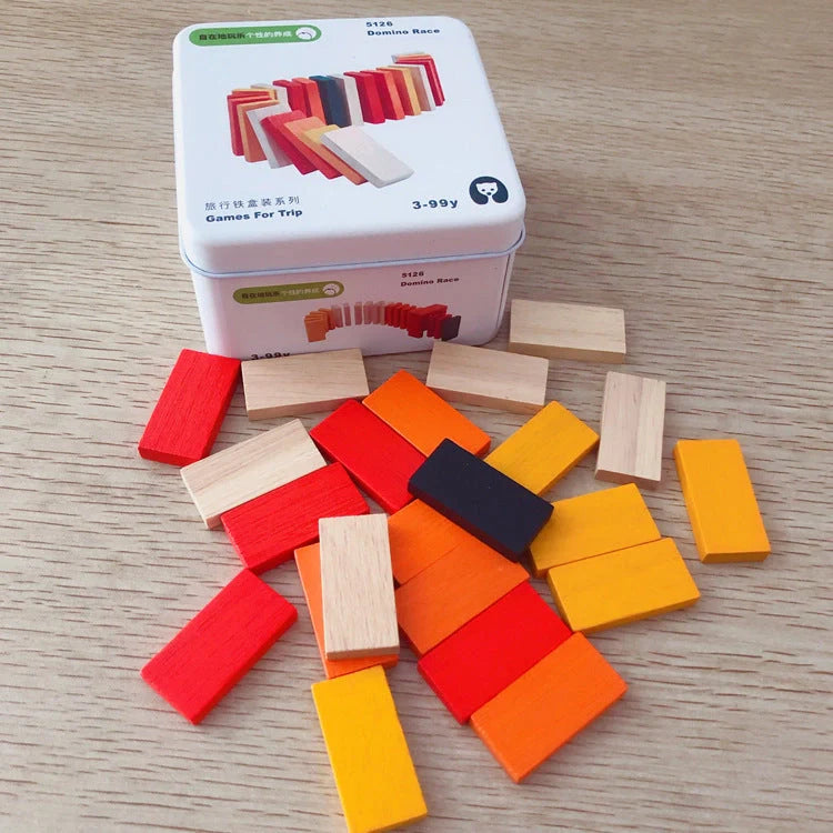 Wooden puzzle building blocks for children's cognitive development