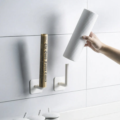 White nail-free ABS storage rack for wall organisation