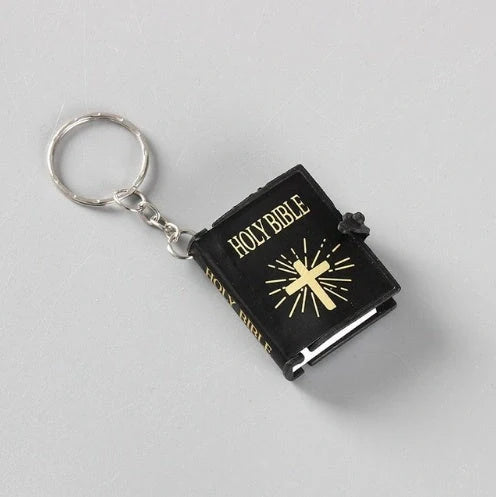 Mini Holy Bible Keychain with cross - a faith-inspired accessory for daily prayers
