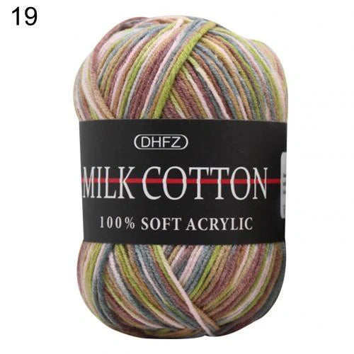 Vibrant multi-colour jacquard knitting yarn for creative projects
