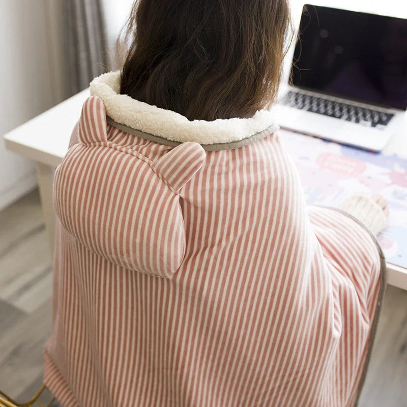 USB Electric Plush Warming Blanket in various colours with crystal super soft lamb fabric