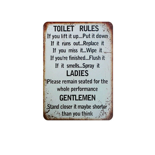 Retro American licence plate metal wall art for vintage home decor