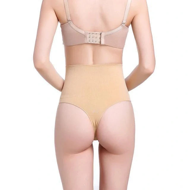 High Waist Tummy Control Thong with 2-Layer Midsection Design for women
