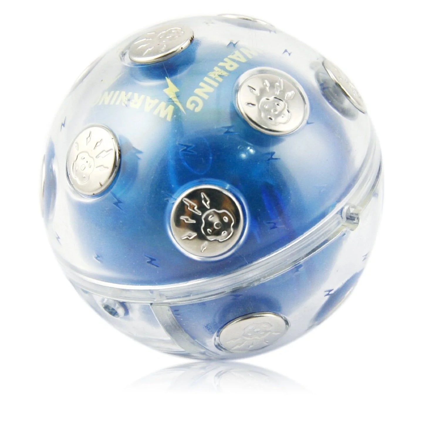 Mini Electric Shocking Ball in blue - safe prank toy for teenagers