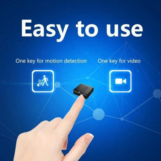 Compact 1080p full HD infrared night vision hidden micro camera for home, business, and vehicle security surveillance