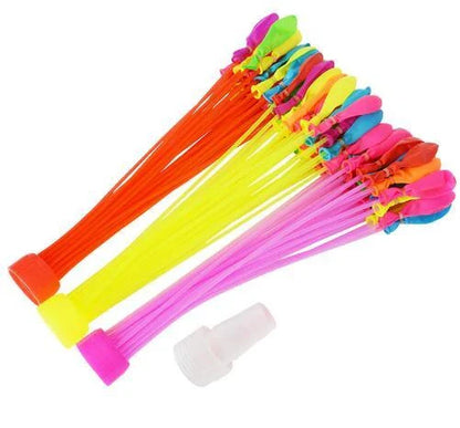 111 premium water balloons in random colours for fun summer outdoor games and parties