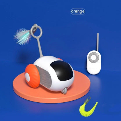 Wireless Interactive Cat Toy Car with Remote Control - Engaging Feline Fun