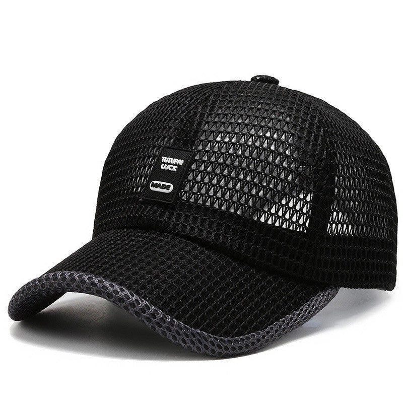 Big Eaves Summer Men's Outdoor Sunshade Baseball Cap in black, blue, gray, and dark gray