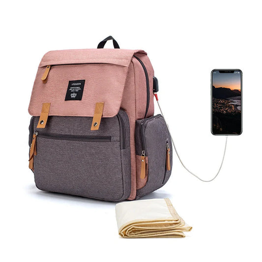 Stylish Mummy Bag - Multifunctional Large Capacity Organiser for Busy Parents in various colours and styles