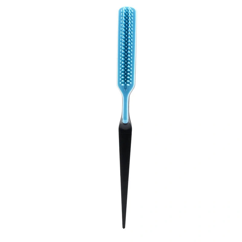 Fluffy shaped styling comb in vibrant colours for gentle hair detangling