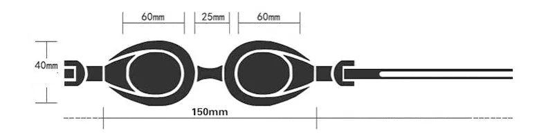 Children's waterproof and anti-fog swimming goggles in vibrant colours