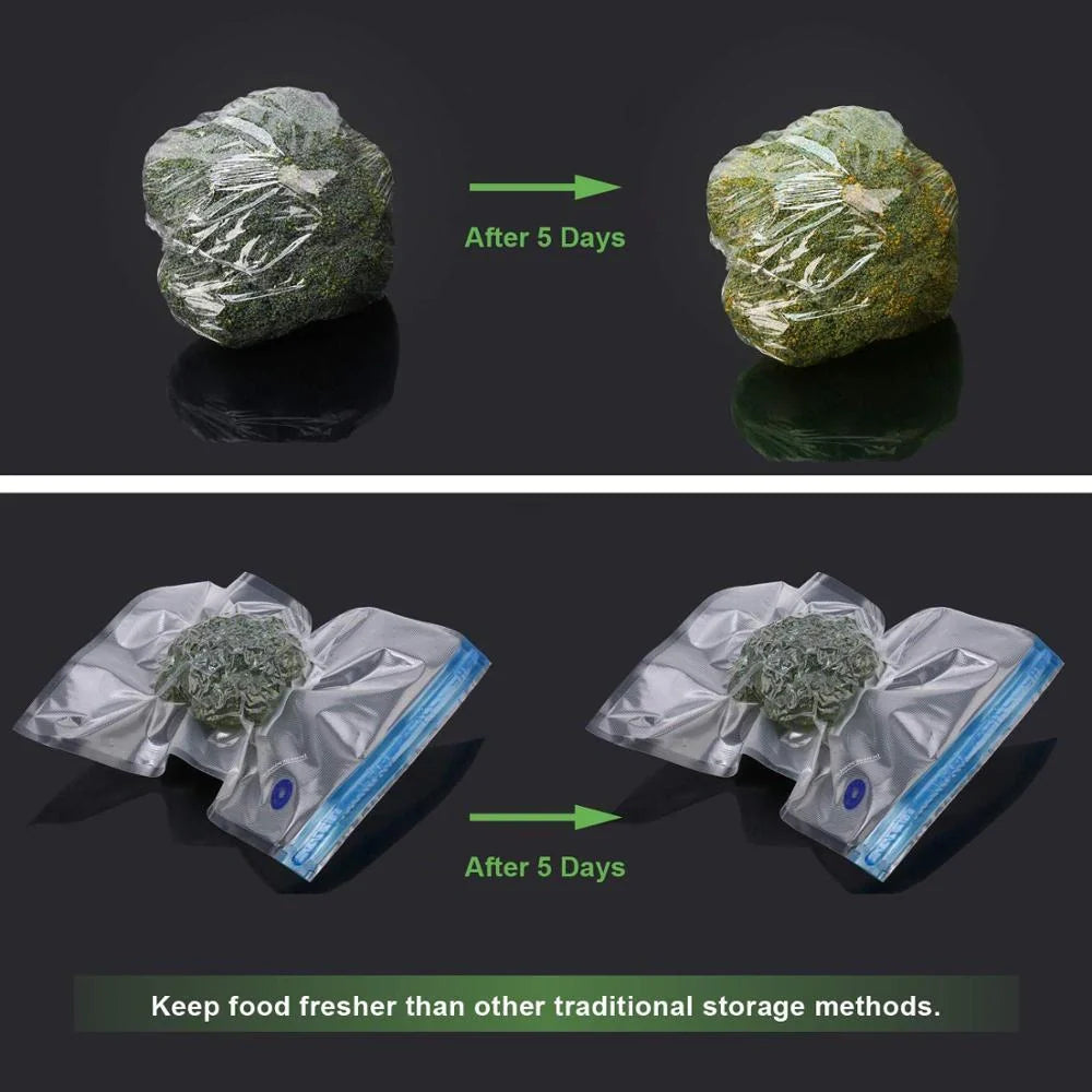 Premium vacuum seal bags for keeping food fresh and organised