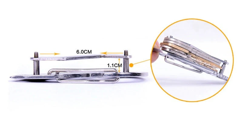 Outdoor portable multi-function key clip with optional bottle opener