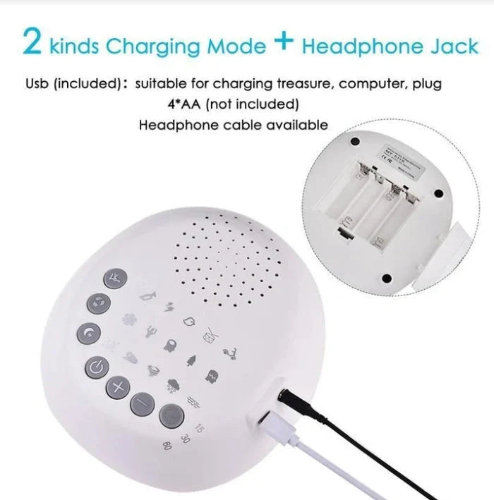 White noise machine for baby sleep with 9 sound options
