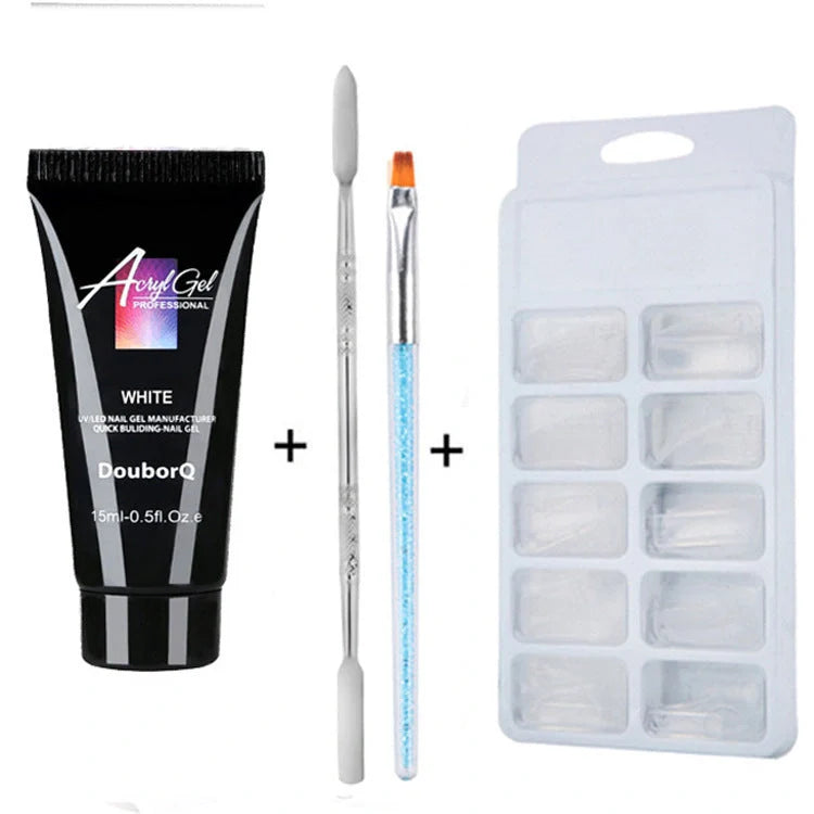 DIY Nail Art Polish Kit with various colours and tools for creative manicures at home