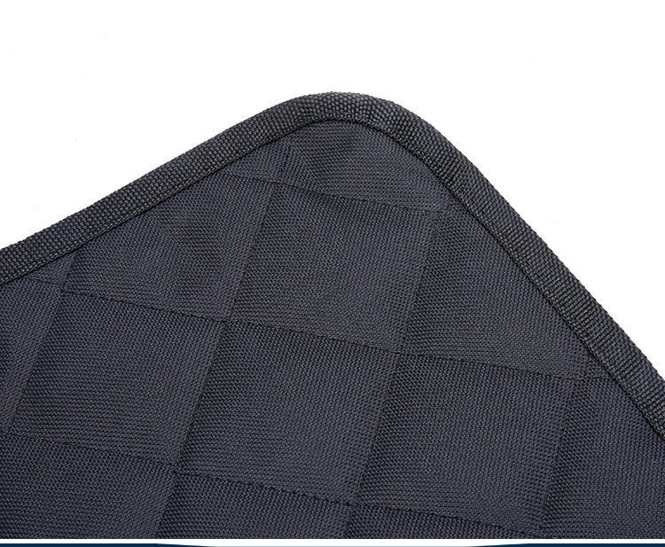 Waterproof dog car seat cover with view mesh and anti-skid surface